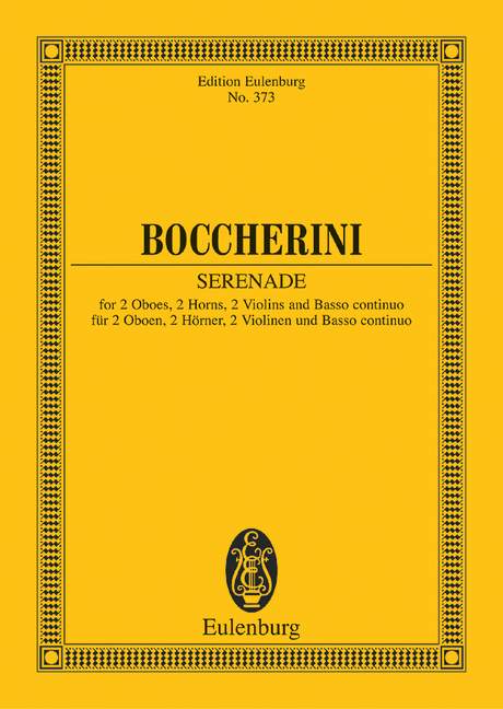 Boccherini: Serenade D major (Study Score) published by Eulenburg